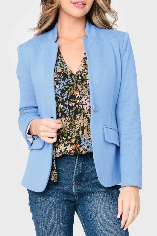 Women's Stylish Wool Tweed Blazers -Notch Collar Blazer