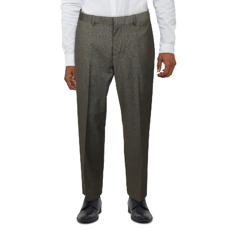 Women's Smooth Finish Suit Pants-Perry Ellis Portfolio Mens Window Pane Plaid Suit Pants Women's Smooth Finish Suit Pants-Perry Ellis Portfolio Mens Window Pane Plaid Suit Pants