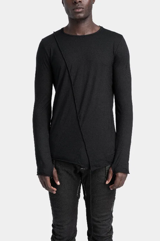 Women's Everyday Long Sleeve T-shirt with Simple Style -Piped seams iconic long sleeve tee Women's Everyday Long Sleeve T-shirt with Simple Style -Piped seams iconic long sleeve tee