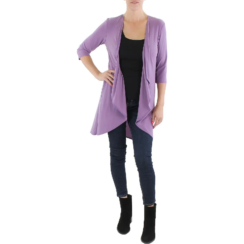 Women's Wool Tweed Blazers for Winter -R&M Richards Womens Petites Open Front 3/4 Seeves Duster Blazer Women's Wool Tweed Blazers for Winter -R&M Richards Womens Petites Open Front 3/4 Seeves Duster Blazer