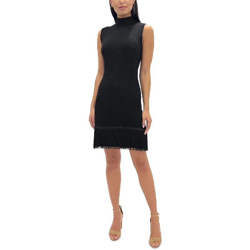 Women's Sweaterdress for Weekend Outings -Sam Edelman Womens Turtleneck Knee-Length Sweaterdress Women's Sweaterdress for Weekend Outings -Sam Edelman Womens Turtleneck Knee-Length Sweaterdress
