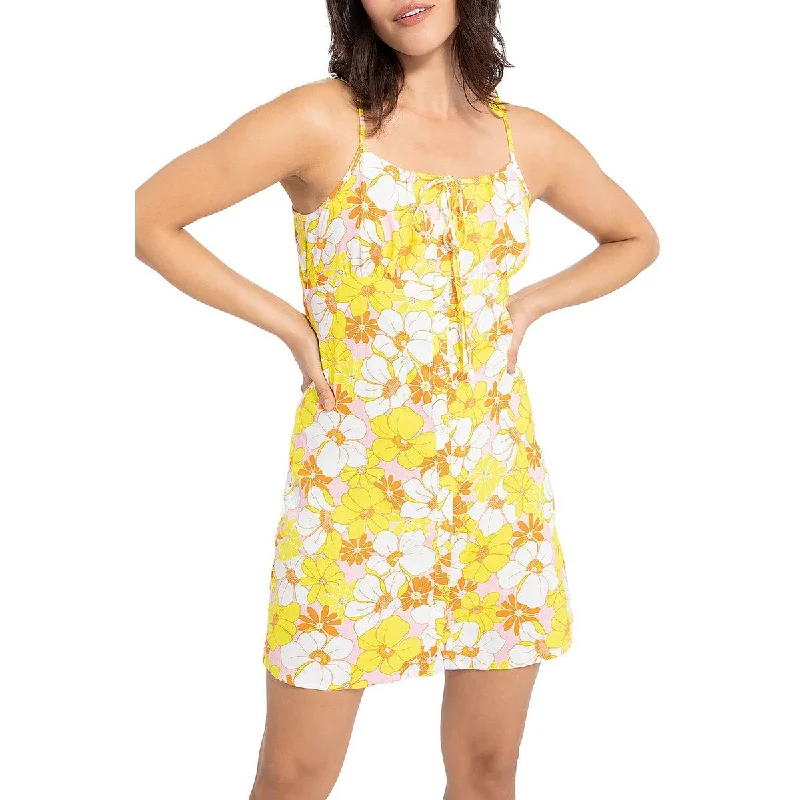 Satin Slip Dress with Floral Embroidery -Slip Dress with Flared Details -Sanctuary Womens Floral Micro-Mini Slip Dress Satin Slip Dress with Floral Embroidery -Slip Dress with Flared Details -Sanctuary Womens Floral Micro-Mini Slip Dress