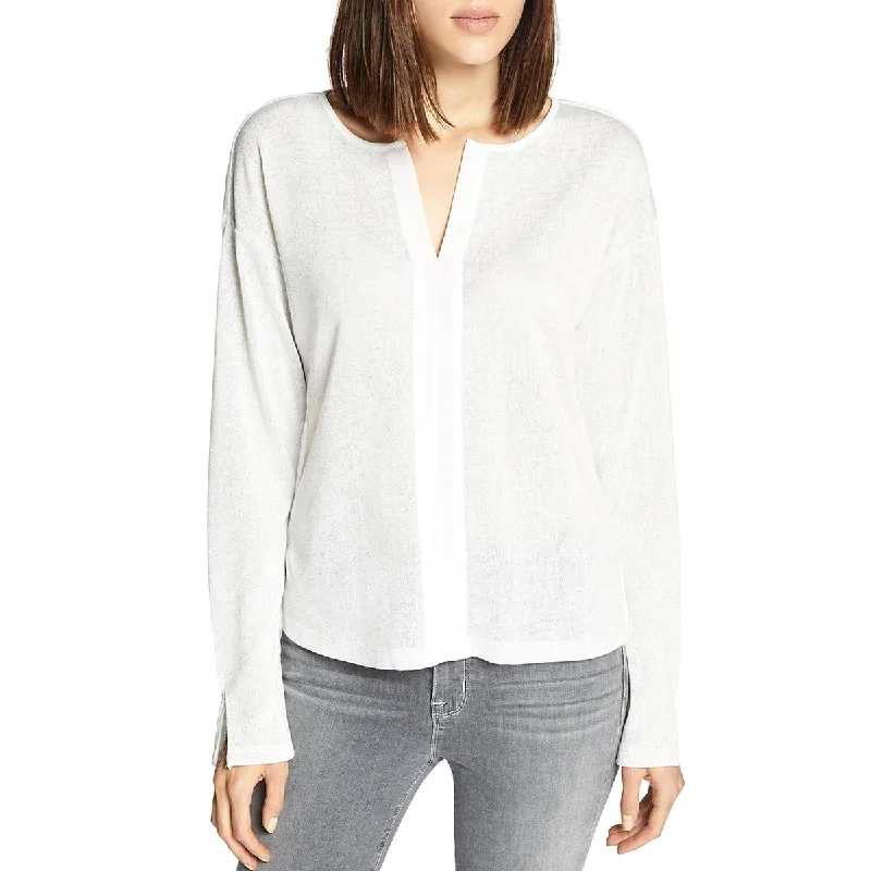 Women's Pullover for Trendy Look -Sanctuary Womens Sienna Metallic Sheer Pullover Top Women's Pullover for Trendy Look -Sanctuary Womens Sienna Metallic Sheer Pullover Top