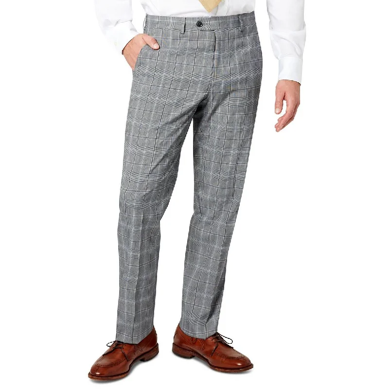 Women's Monochromatic Suit Pants-Sean John Mens Plaid Classic Fit Suit Pants