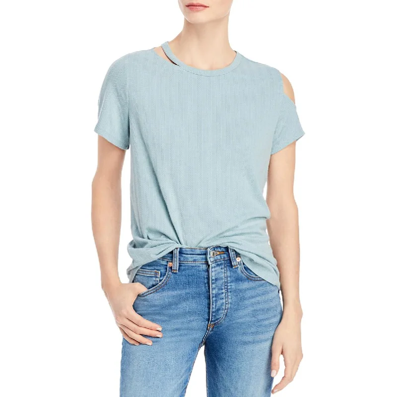 Women's Pullover for Comfortable Work Wear -Status by Chenault Womens Cut-Out Ribbed Pullover Top Women's Pullover for Comfortable Work Wear -Status by Chenault Womens Cut-Out Ribbed Pullover Top