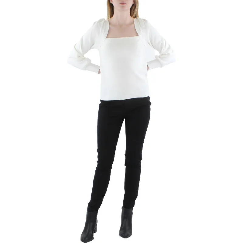 Women's Zip-up Shirts -Z Supply Womens Hadley Ribbed Knit Blouse