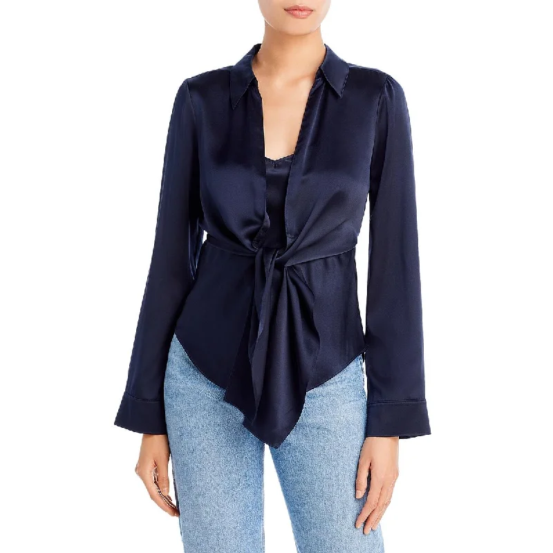 Women's Slouchy Shirts -Cinq a Sept Womens Ally Silk Blouse