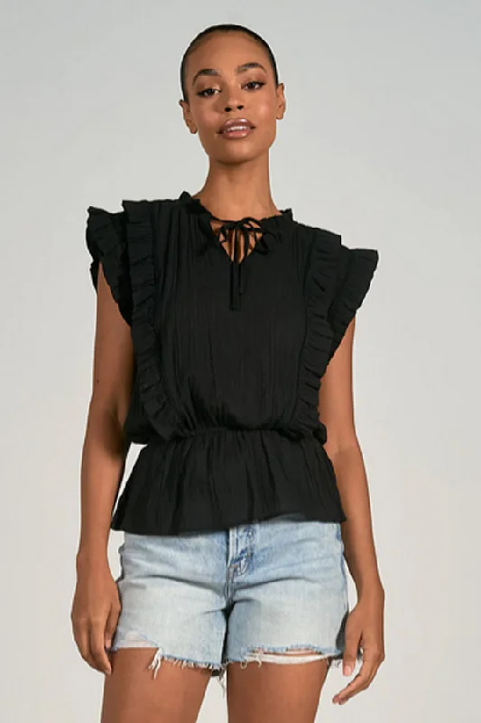 Women's Puffed Sleeve Blouses -Elan Valentina Blouse