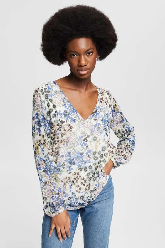 Women's Tulle Blouses -Esprit Crepe Blouse