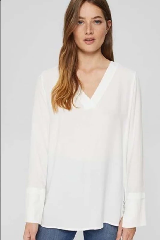 Women's Embellished Shirts -Esprit Wide-Cuff Blouse