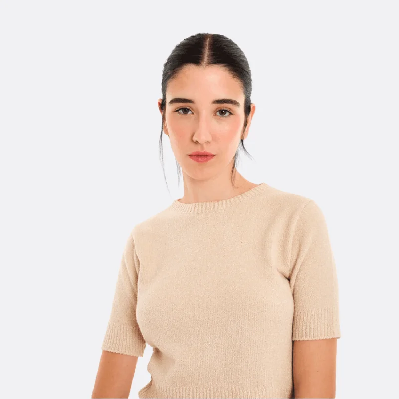 Women's Plus Size Blouses -Tot Knitted Blouse