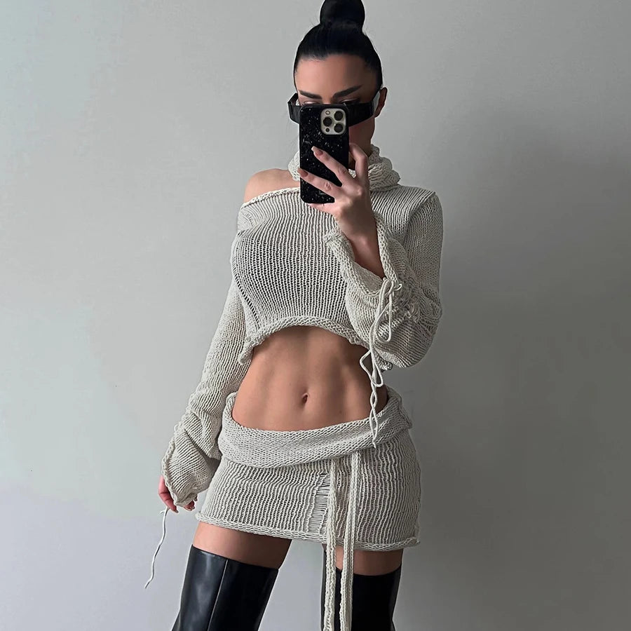 Women's Sweater Set with Pockets and Buttons -Lady Scarf+Sweater+Hip Skirt Autumn Women 2 Piece Skirt Set Short Casual Knitted Sweater Women's Set Women's Sweater Set with Pockets and Buttons -Lady Scarf+Sweater+Hip Skirt Autumn Women 2 Piece Skirt Set Short Casual Knitted Sweater Women's Set