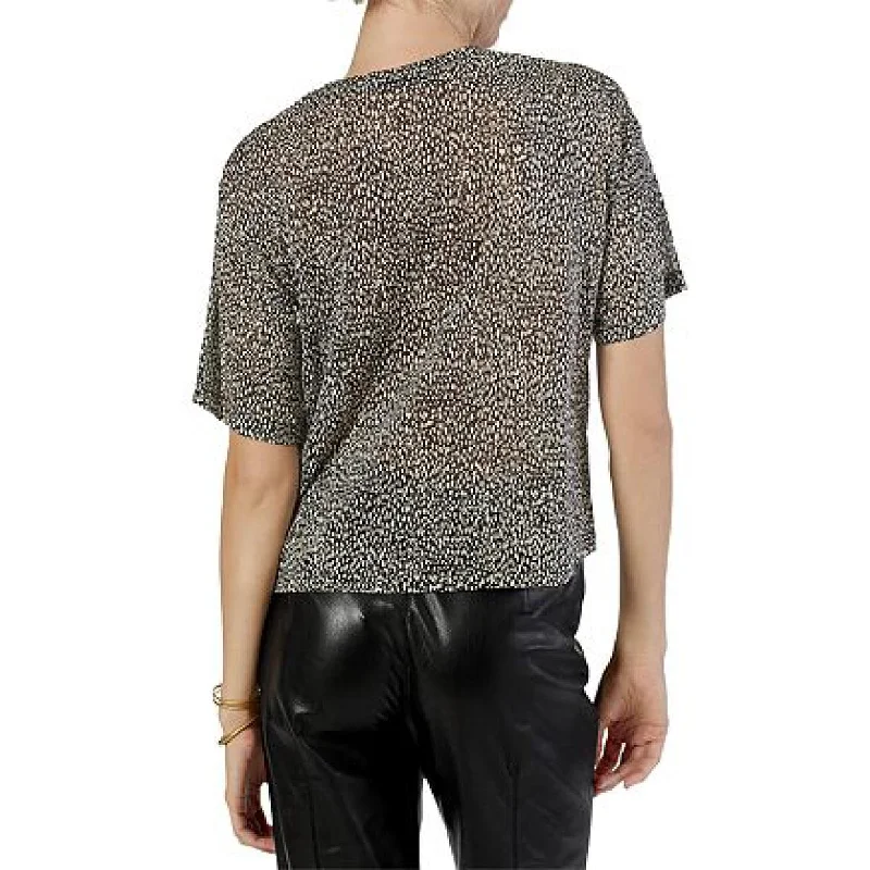 Women's Long Sleeve Shirts -Joie Womens Alessandra Printed Short Sleeves Blouse