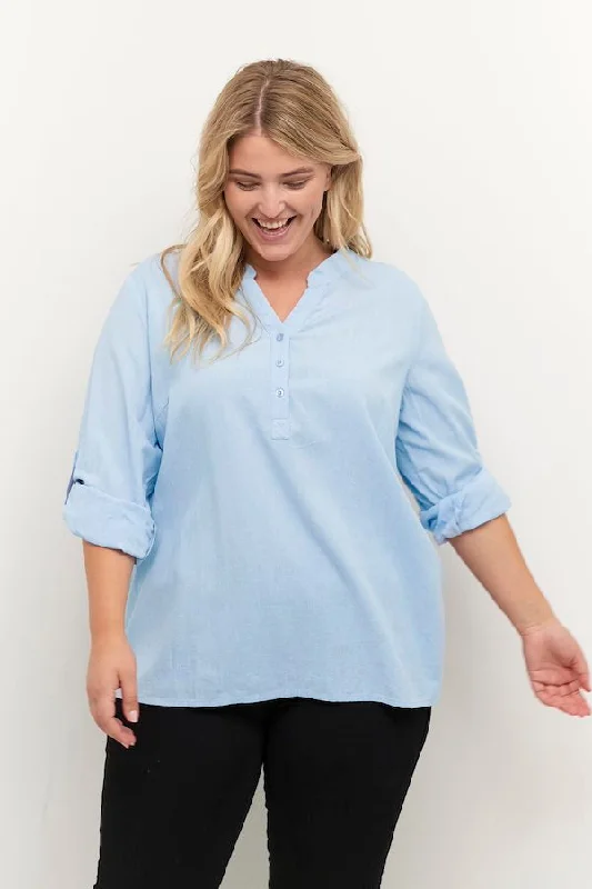 Women's Blouse with Bow Detail -Kaffe Curve KCmayi Blouse