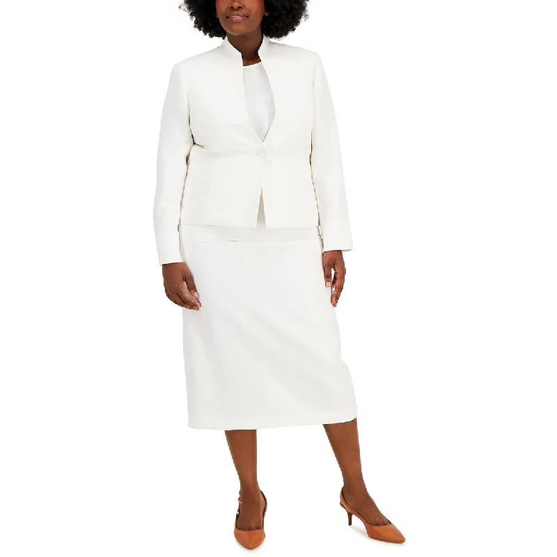 Women's Blazers for Weddings -Le Suit Womens Plus Woven Long Sleeves One-Button Blazer Women's Blazers for Weddings -Le Suit Womens Plus Woven Long Sleeves One-Button Blazer