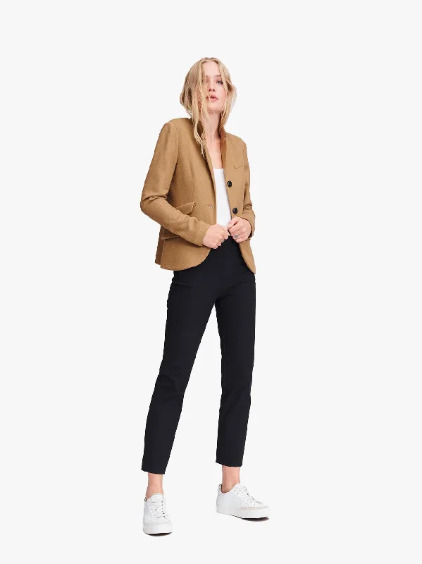 Women's Blazers with Color Blocking -Blazer With Flap Pockets