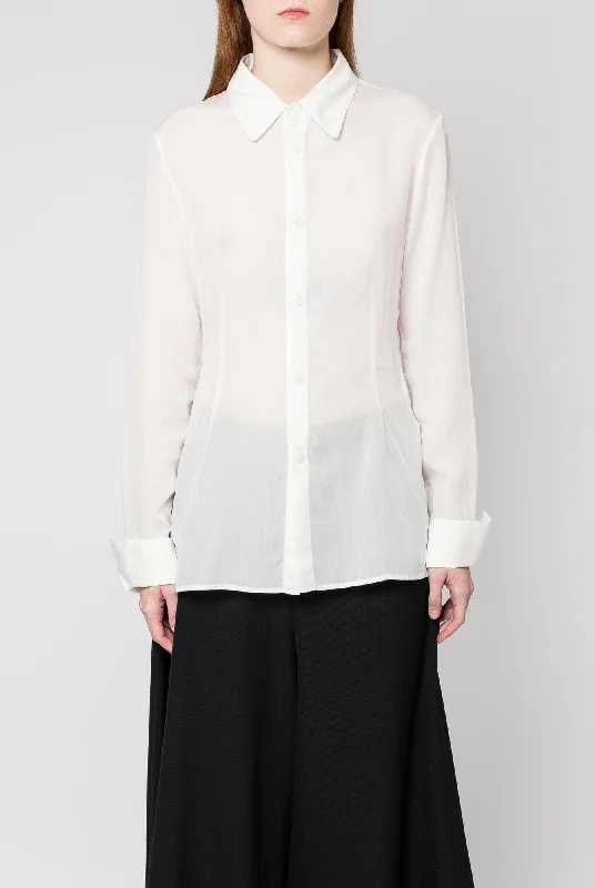 Women's Blouses with Pleats -Yohji Yamamoto Sailor Cutting Blouse