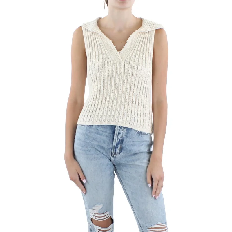 Women's Fashion-forward Blouses -Jonathan Simkhai Womens Collared Split Neck Blouse