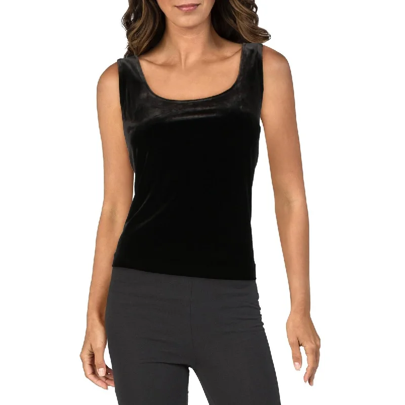 Women's Tank Tops for Sporty Look -Alex Evenings Womens Velvet Sleeveless Tank Top