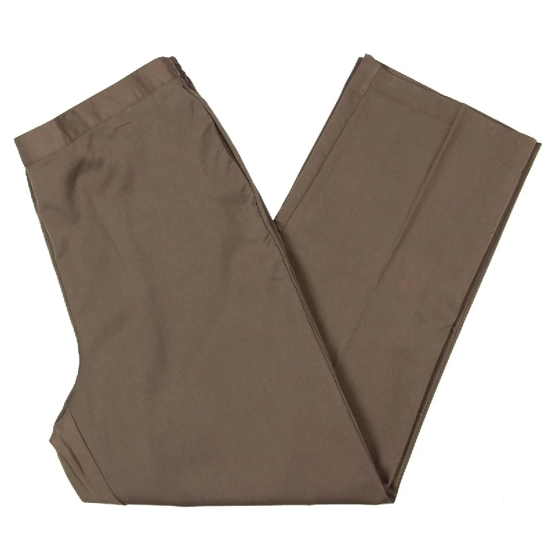 Women's Dressy Suit Pants-Alfred Dunner Womens Classic Fit Flat Front Dress Pants