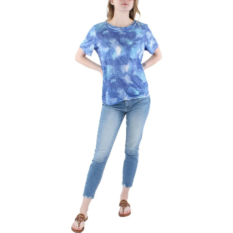 Women's Casual Long Sleeve Shirts -Alfred Dunner Womens Tie-Die Knit Blouse