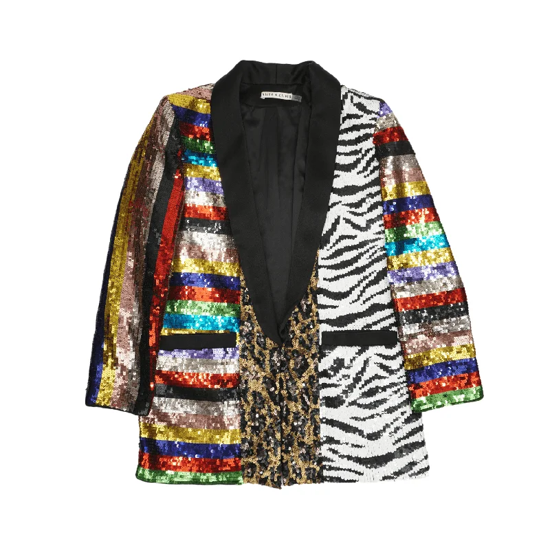 Women's Shimmer Blazers -Alice + Olivia Blazer - Women's S