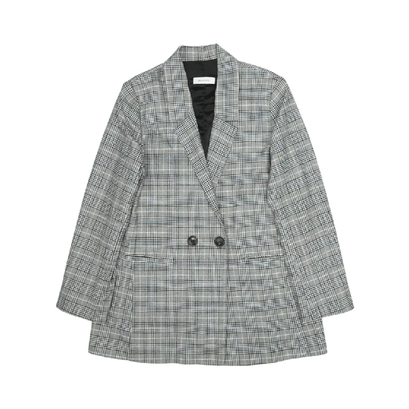 Women's Checked Blazers for Business -Anine Bing Blazer - Women's M