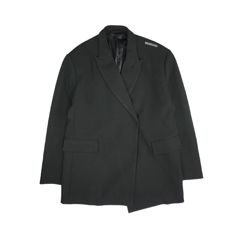 Women's Striped Blazers -Balenciaga Oversized Blazer - Women's 38