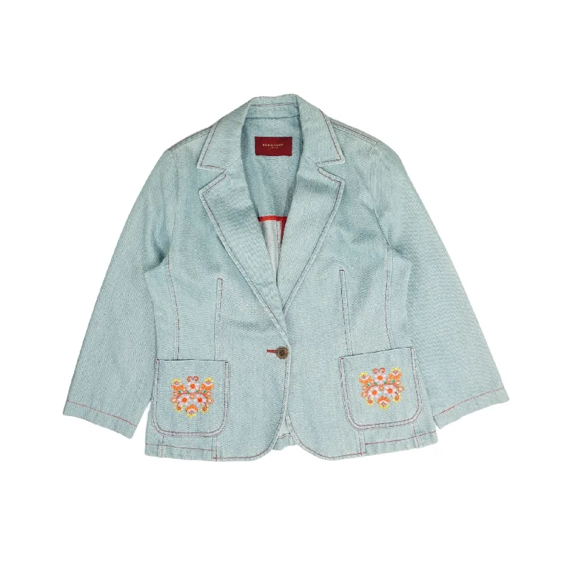 Women's Layered Blazers -Burberry Denim Blazer - Women's S