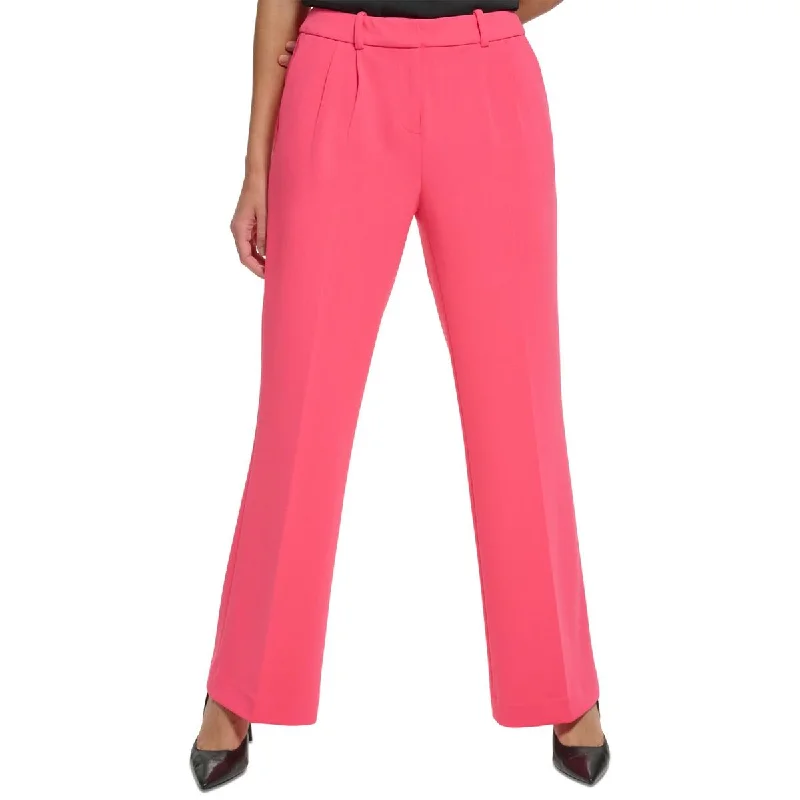 Women's Crop-Length Suit Pants-Calvin Klein Womens Petites Crepe Dress Pants