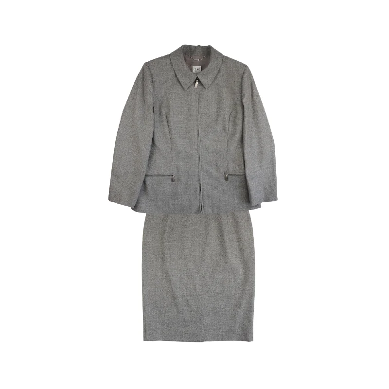 Women's Sweater Set with Side Slits -Celine Two-Piece Set - Women's 42