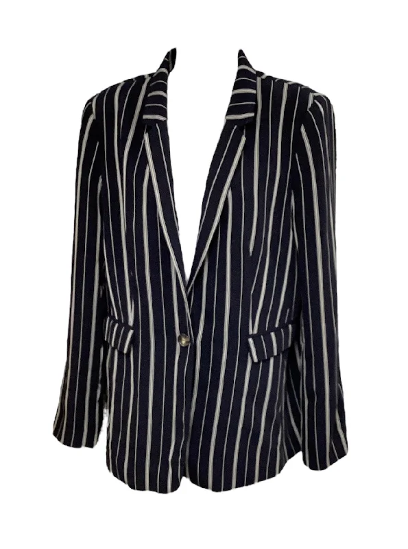 Women's Cotton Blazers for Summer -DKNY Women's Stripe Blazer 12