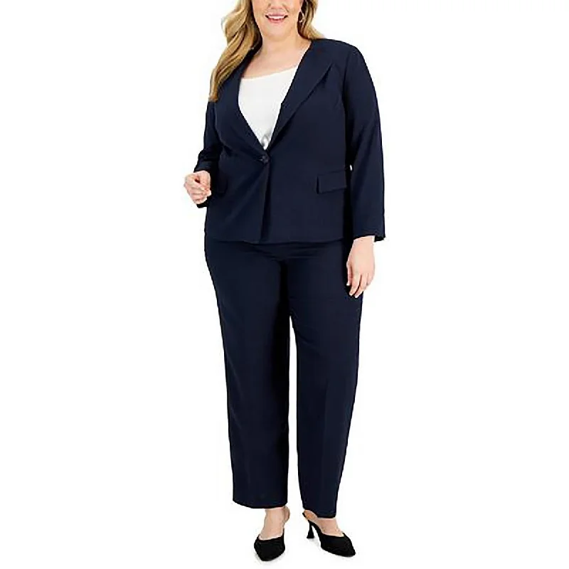 Women's Blazers with a Tie -Le Suit Womens Plus Business Work Wear One-Button Blazer Women's Blazers with a Tie -Le Suit Womens Plus Business Work Wear One-Button Blazer