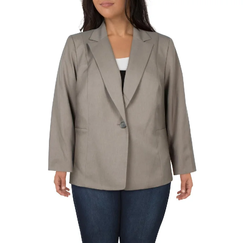 Women's Blazers with Cape -Le Suit Womens Plus Notch Collar Work Wear One-Button Blazer Women's Blazers with Cape -Le Suit Womens Plus Notch Collar Work Wear One-Button Blazer