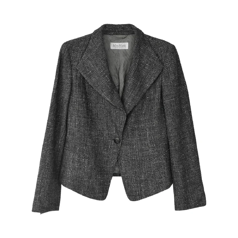 Women's Blazers with Faux Fur Collar -Max Mara Blazer - Women's 10