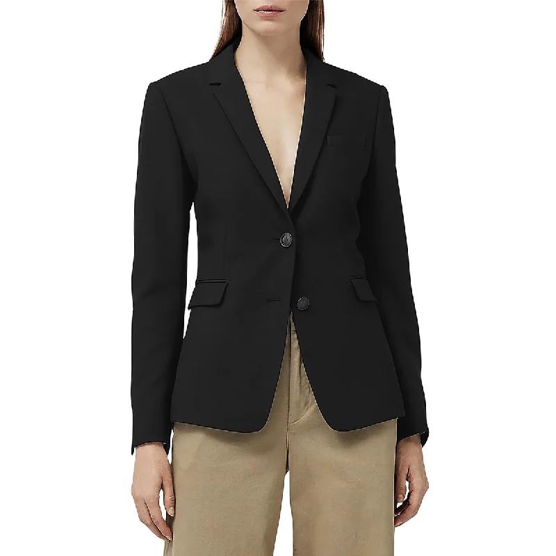 Women's Blazers with Double Buttons -Rag & Bone Womens Razor Solid Crepe Two-Button Blazer Women's Blazers with Double Buttons -Rag & Bone Womens Razor Solid Crepe Two-Button Blazer