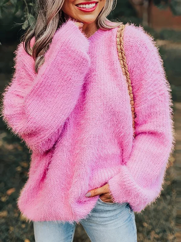 Women's Sweater Set with Wrap Front Sweater -Textured Knit Loungewear Set with Heart Accents Women's Sweater Set with Wrap Front Sweater -Textured Knit Loungewear Set with Heart Accents