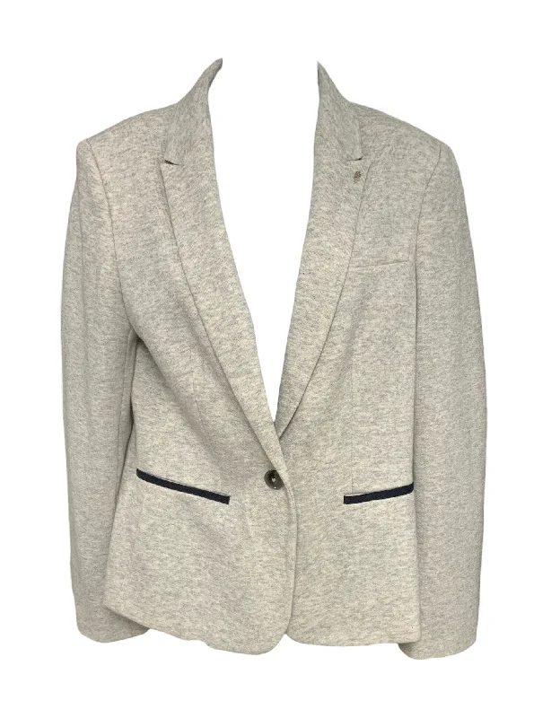 Women's Casual Button Blazers -Tommy Women's Knit Blazer Heather 10