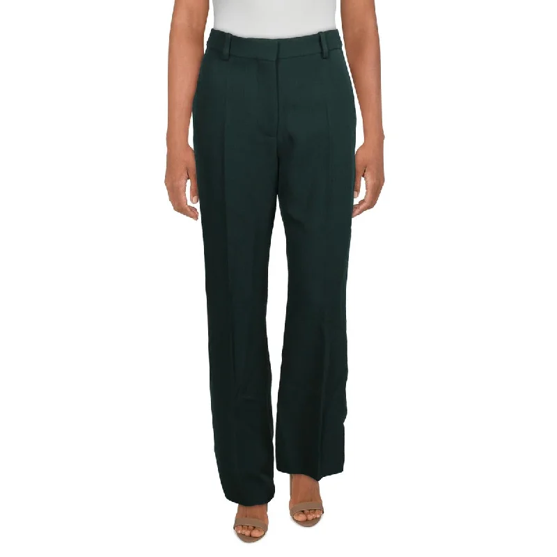 Women's Bootcut Suit Pants-Victoria Beckham Womens Wool High Waist Dress Pants
