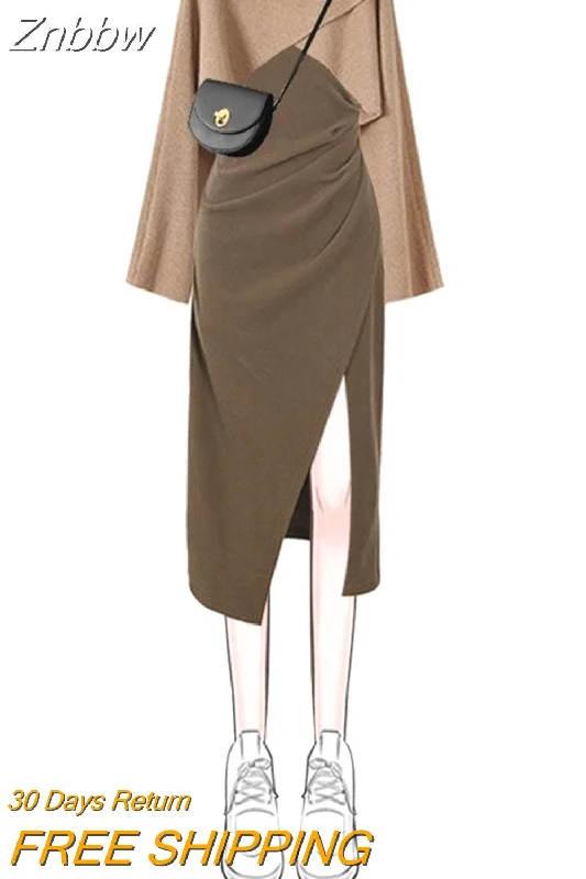 Women's Sweater Set for Holiday Parties -Znbbw Autumn Women's Knitted 2 Piece Set Chic Office Ladies Retro Loose Sweater+ Dress Suit Women's Sweater Set for Holiday Parties -Znbbw Autumn Women's Knitted 2 Piece Set Chic Office Ladies Retro Loose Sweater+ Dress Suit