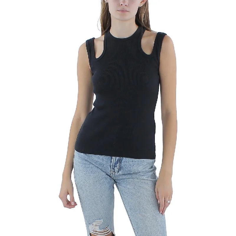Women's Casual Camis for Comfortable Style -A.W.A.K.E MODE Womens Organic Cotton Blend Cutout Tank Top