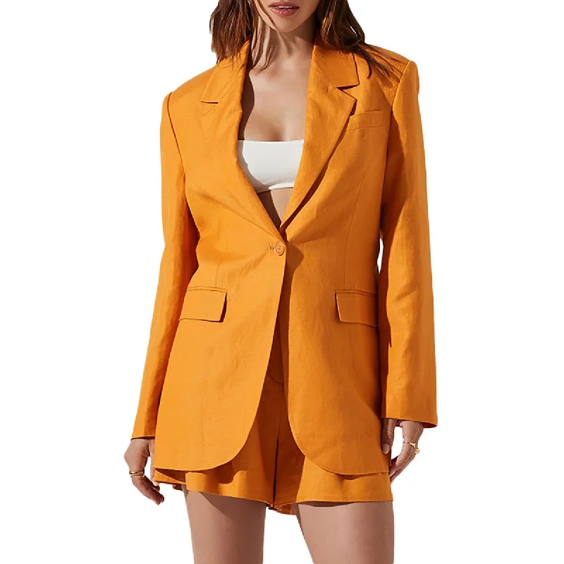Women's Evening Formal Blazers -ASTR the Label Womens Suit Separate Business One-Button Blazer Women's Evening Formal Blazers -ASTR the Label Womens Suit Separate Business One-Button Blazer