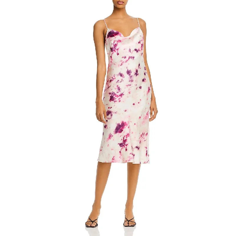 Satin Slip Dress with Cross Back -Women's Satin Slip Dress with Sweetheart Neckline -Bardot Womens Tie-Dye Adjustable Straps Slip Dress Satin Slip Dress with Cross Back -Women's Satin Slip Dress with Sweetheart Neckline -Bardot Womens Tie-Dye Adjustable Straps Slip Dress