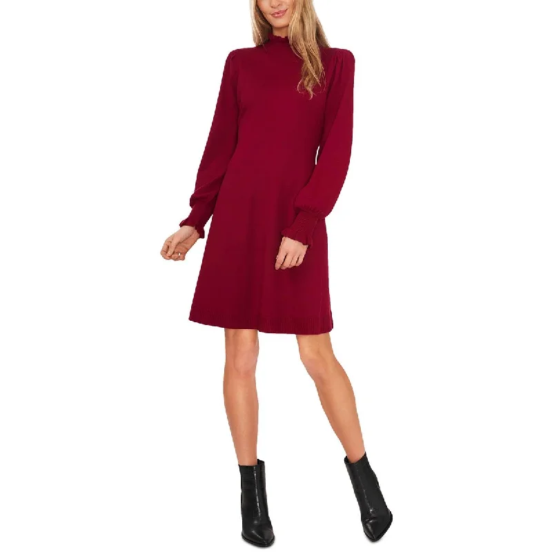 Women's Sweaterdress with Boho Vibe -CeCe Womens   Ruffled Midi Sweaterdress