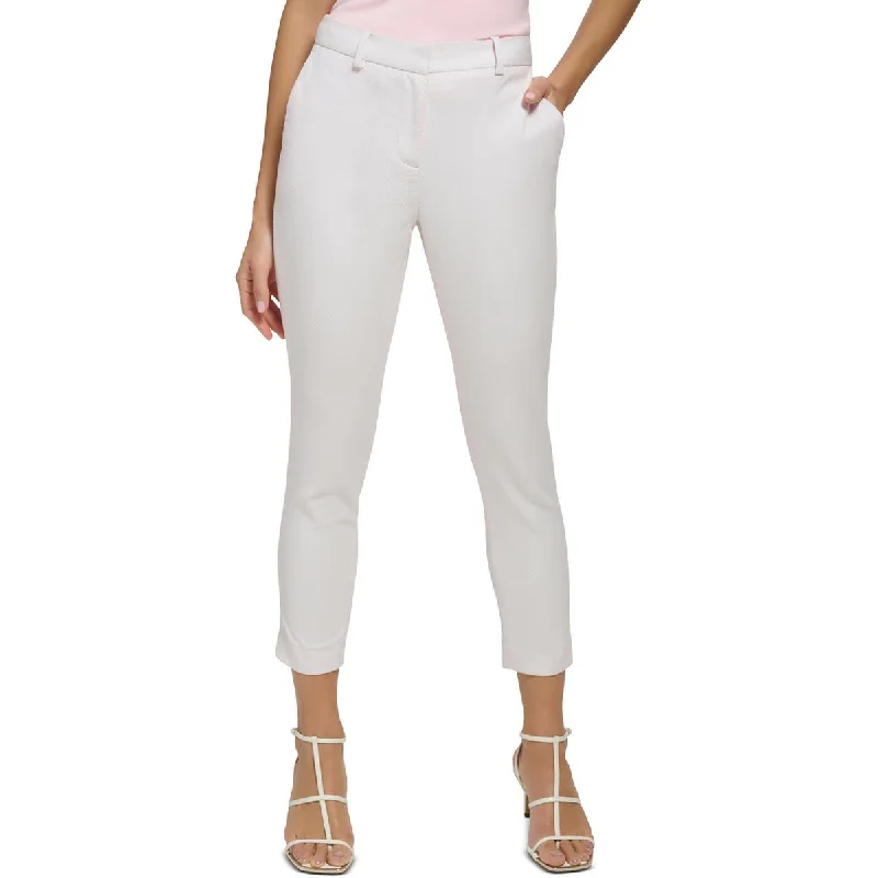 Women's Polyester Suit Pants-DKNY Womens The Essex Ankle Slim Leg Dress Pants