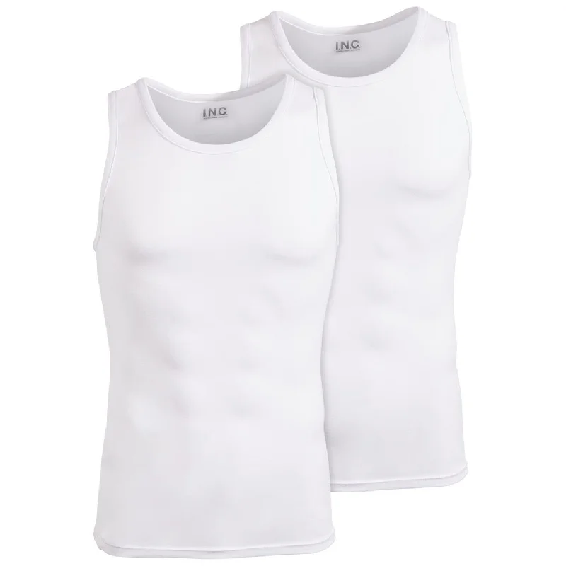Women's Camisoles with Comfort Fit -INC Mens 2 Pack Layering Tank Top