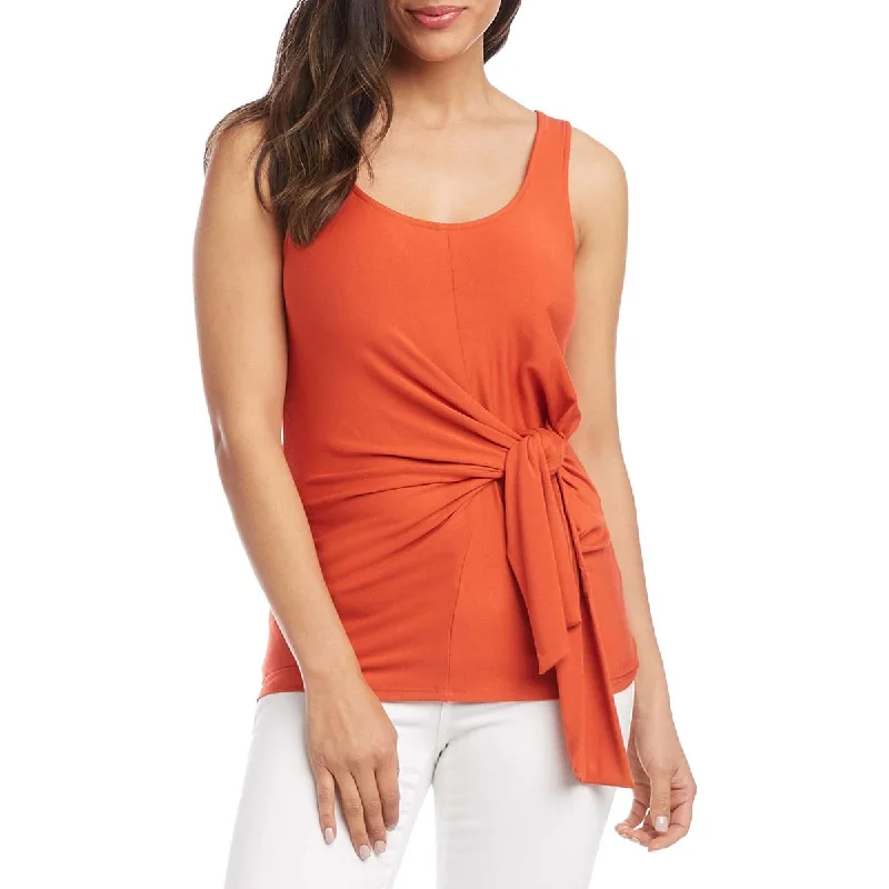 Women's Trendy Tank Tops with Strappy Design -Karen Kane Womens Casablanca Side Tie Tank Top