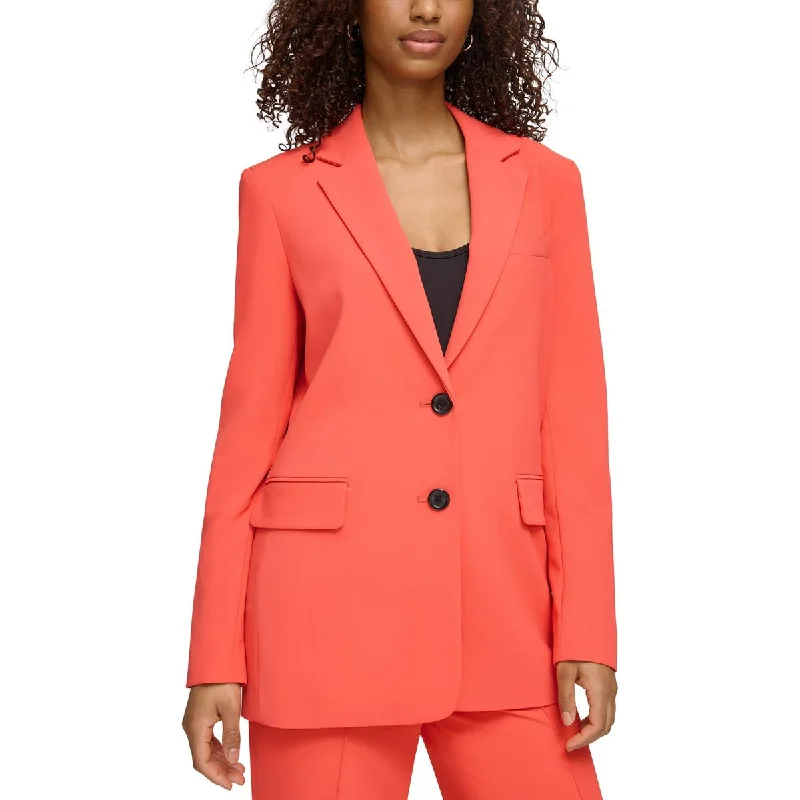Women's Wool Tweed Blazers -Karl Lagerfeld Paris Womens Oversized Two-Button Blazer Women's Wool Tweed Blazers -Karl Lagerfeld Paris Womens Oversized Two-Button Blazer