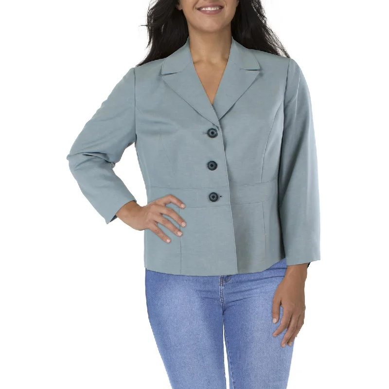 Women's Casual Work Blazers -Le Suit Womens Notch Collar Three-Button Suit Jacket