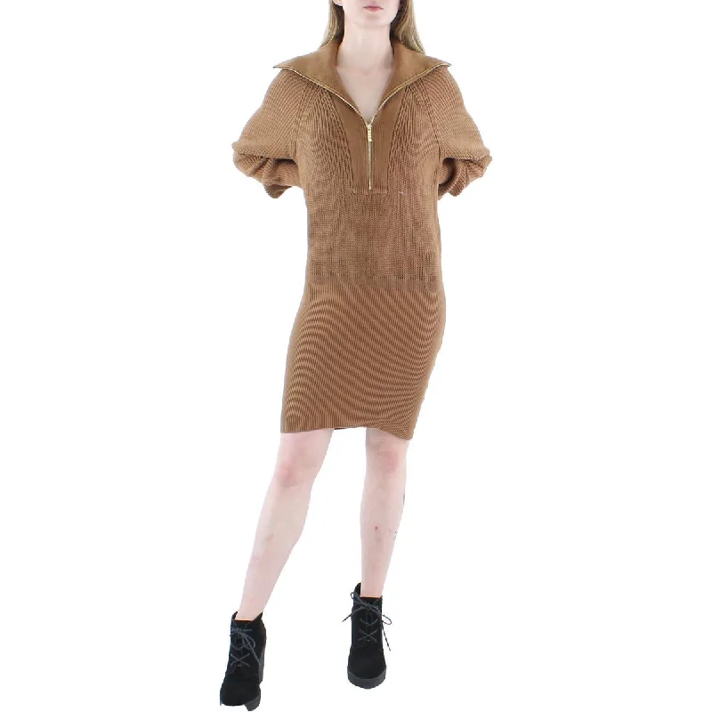 Women's Sweaterdress with Layered Style -Ser.o.ya Womens Knit Shawl Collar Sweaterdress Women's Sweaterdress with Layered Style -Ser.o.ya Womens Knit Shawl Collar Sweaterdress